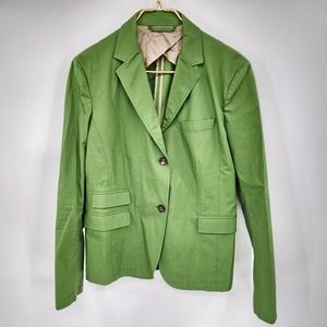 ALLEGRI Italian Blazer With Revers Collar in Green Size 12